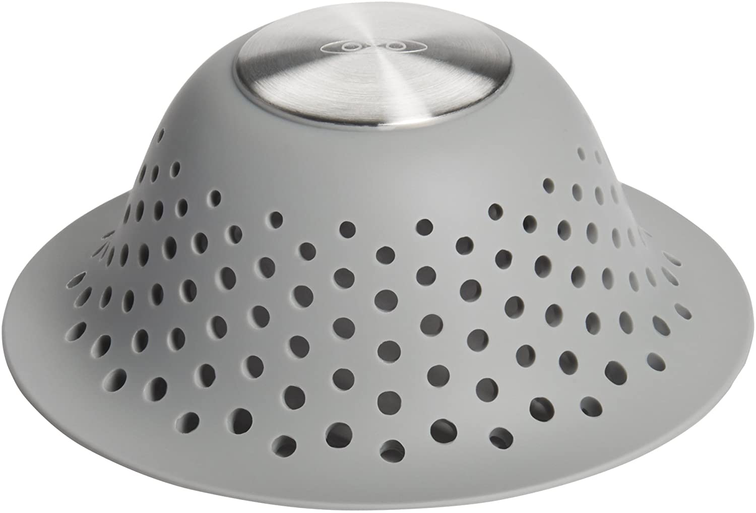 OXO Good Grips Silicone Drain Protector for Pop-Up & Regular Drains, Grey, One Size