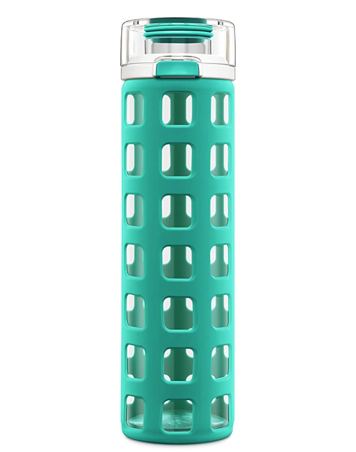 Ello Syndicate Glass Water Bottle with One-Touch Flip Lid