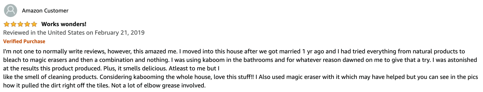 kaboom cleaner review