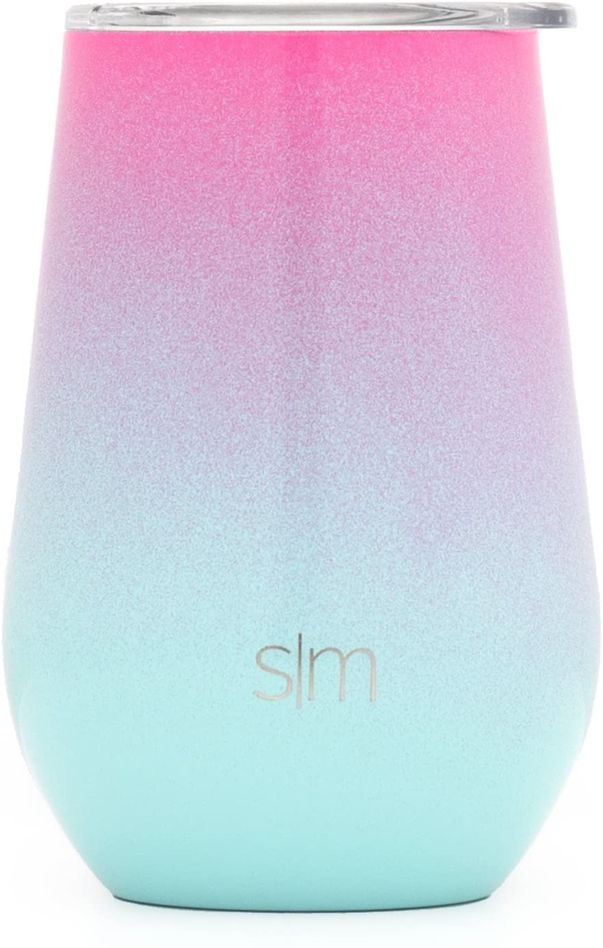  Simple Modern Spirit 12oz Wine Tumbler Glass with Lid