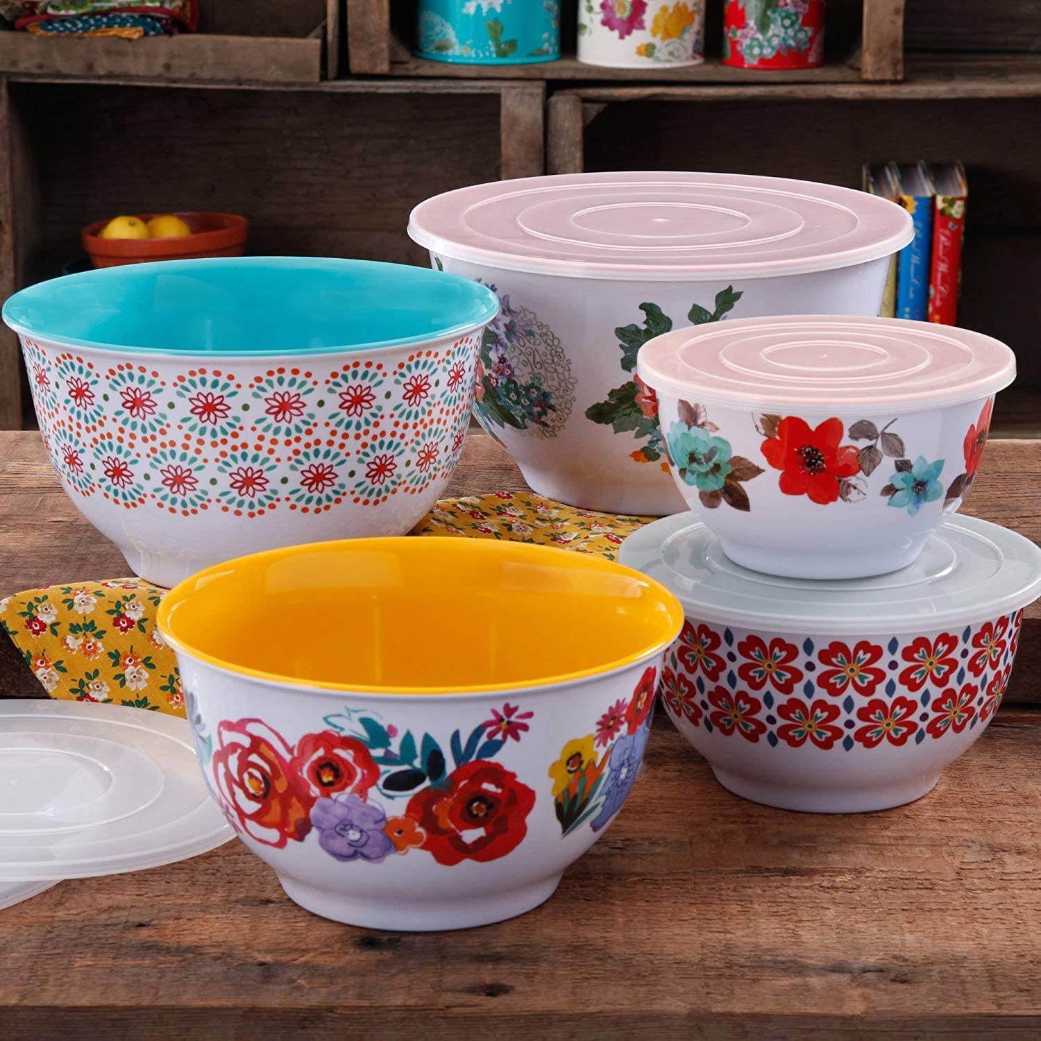  The Pioneer Woman Country Garden Nesting Mixing Bowl Set