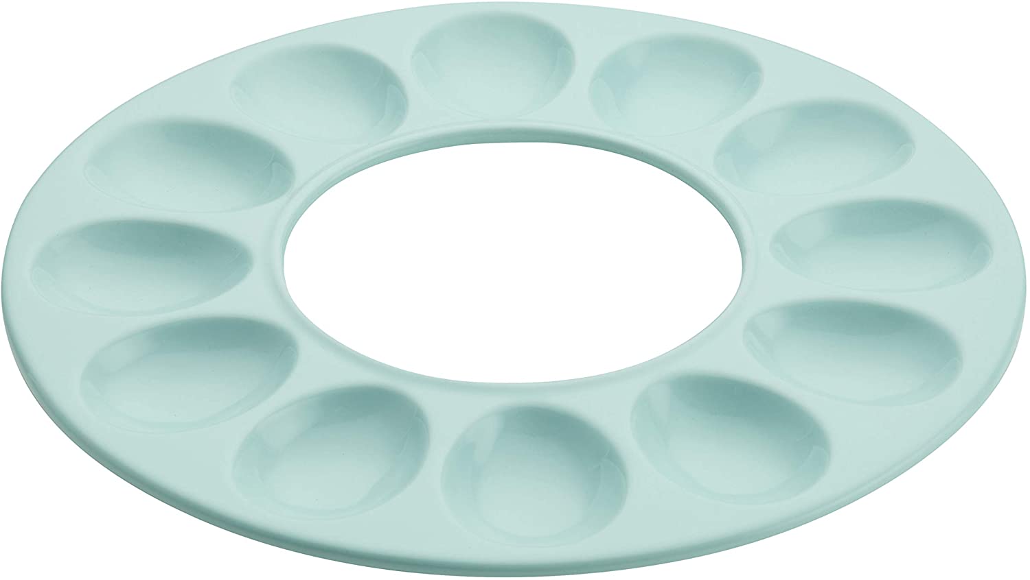 Rachael Ray Solid Glaze Ceramics Egg Tray