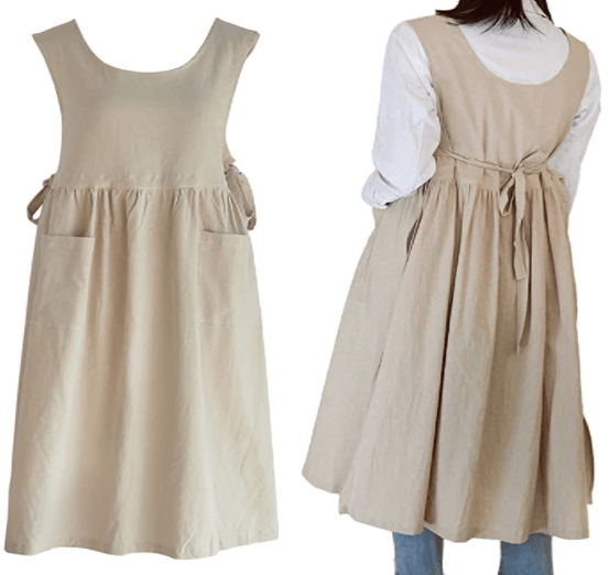 Vintage Pleated Split Apron