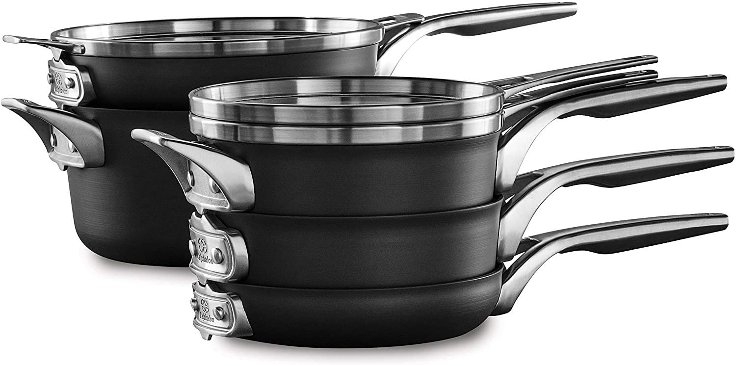 Calphalon Nonstick Cookware Set, 8 Pc, Black