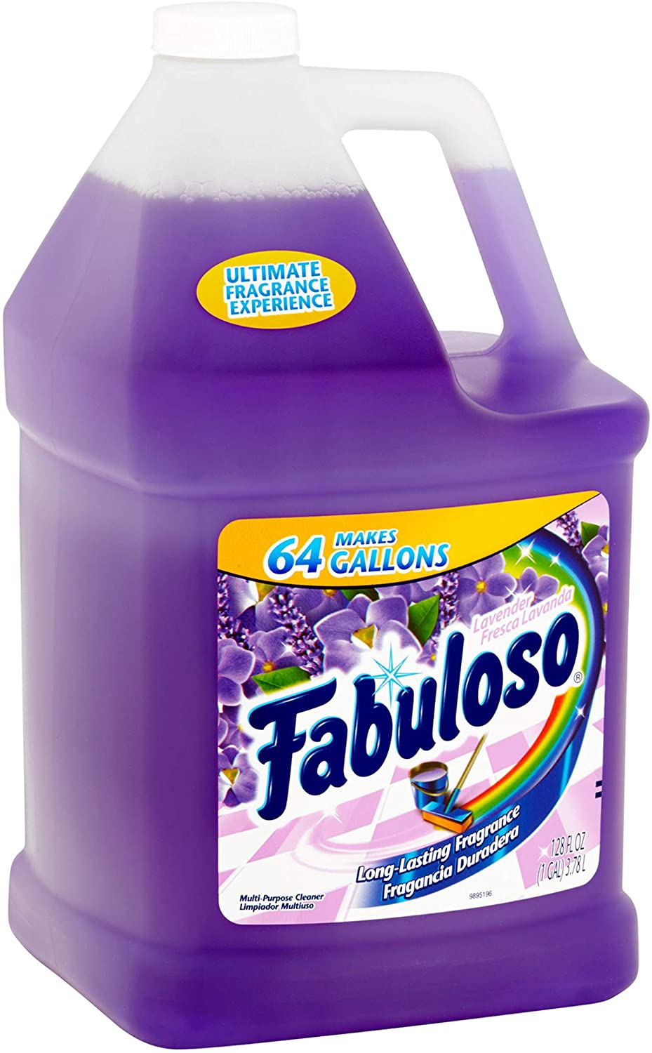 Fabuloso Makes 64 Gallons Lavender Purple Liquid Multi-Purpose Professional Household Non Toxic Fabolous Hardwood Floor Cleaner Refill + Number 1 In Service...