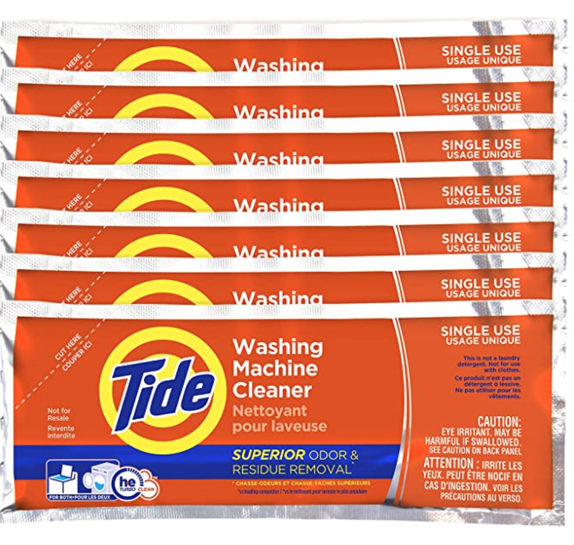 Tide Washing Machine Cleaner, 7-Count Single Use