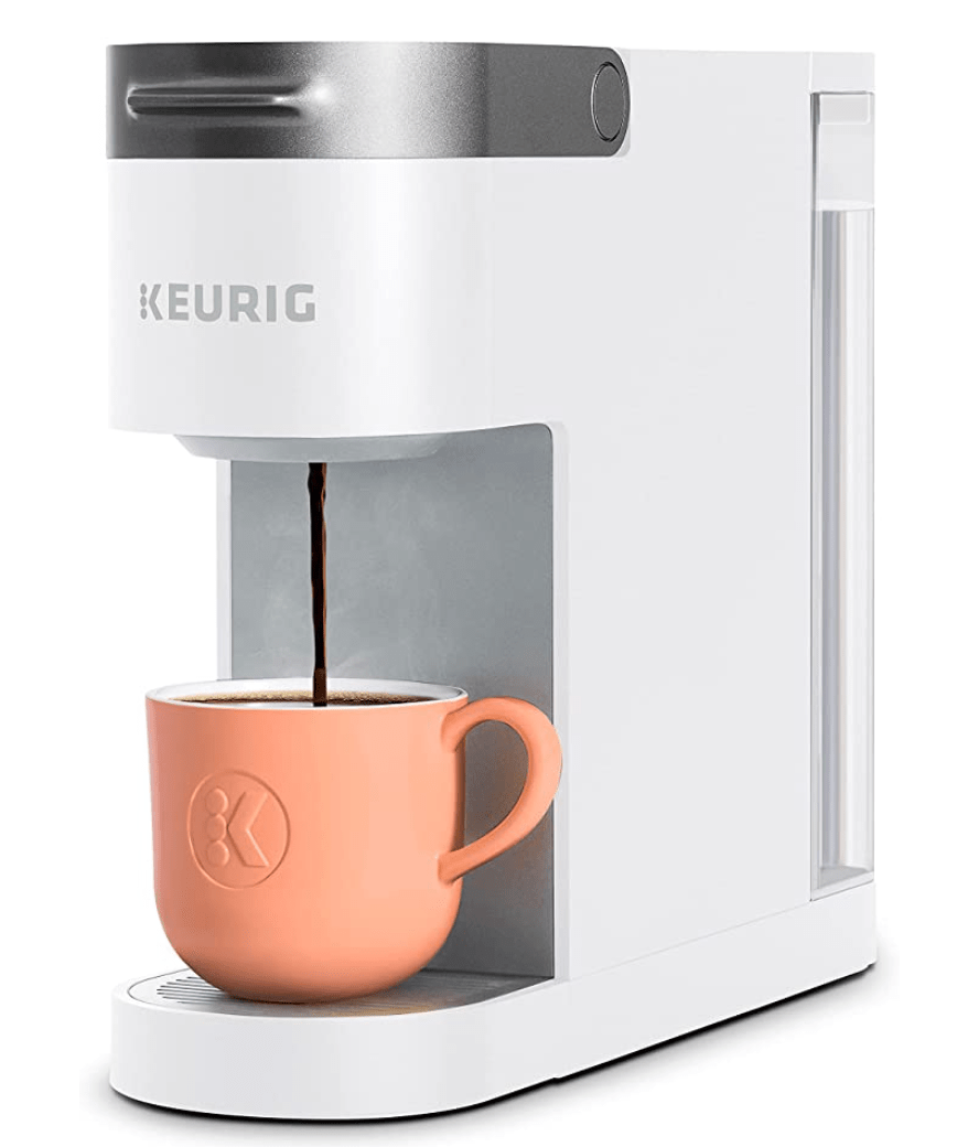 Keurig K-Slim Coffee Maker, Single Serve K-Cup Pod Coffee Brewer, 8 to 12 Oz Brew Sizes, White