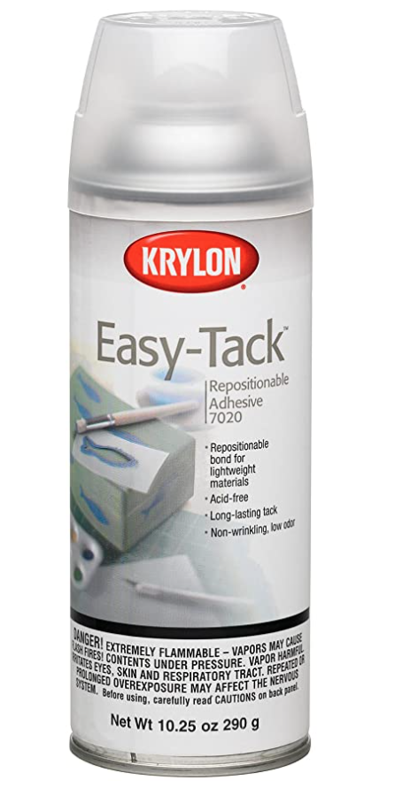 Krylon K07020007 10.25-Ounce Easy Tack Repositionable Adhesive Spray