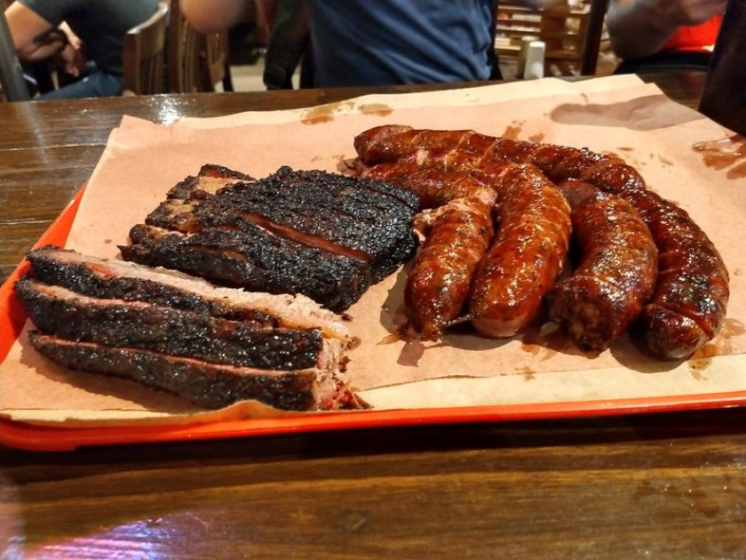 bbq plate at blacks bbq