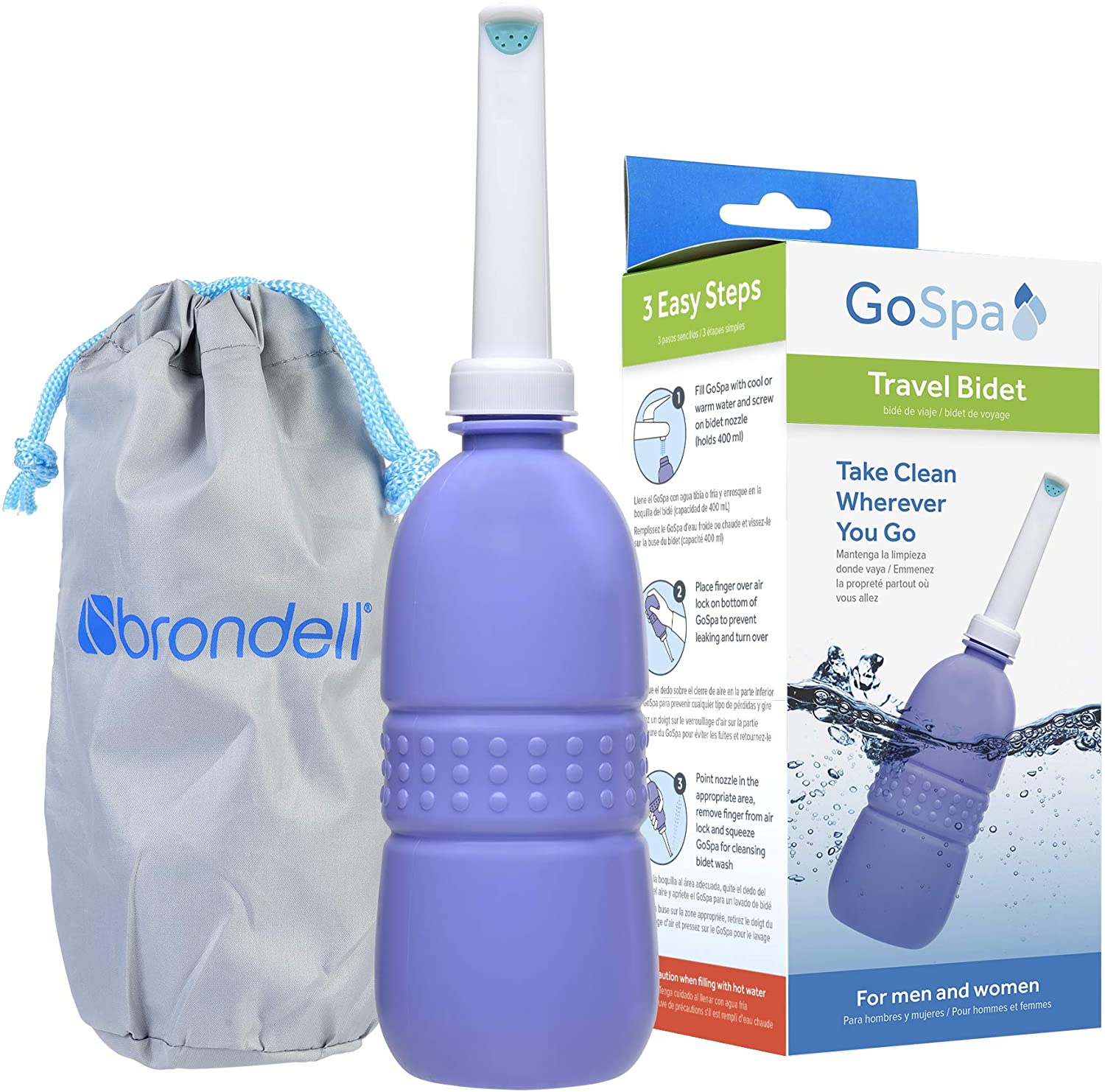 Portable Bidet with Convenient Nozzle Storage