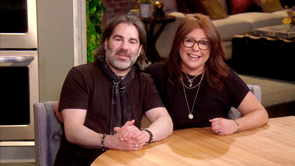 MAY 10: In this screengrab, John Cusimano and Rachael Ray speak during the City of Hope's East End Chapter/Jeanne Kaye League Of New York City's Spirit Of Life Awards broadcast on May 10, 2021.