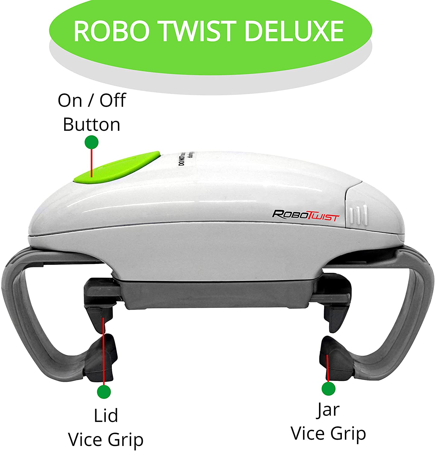 Robotwist Deluxe 7321 Automatic Jar Opener As Seen, Higher Torque for Improved Jar Opening Performance On TV