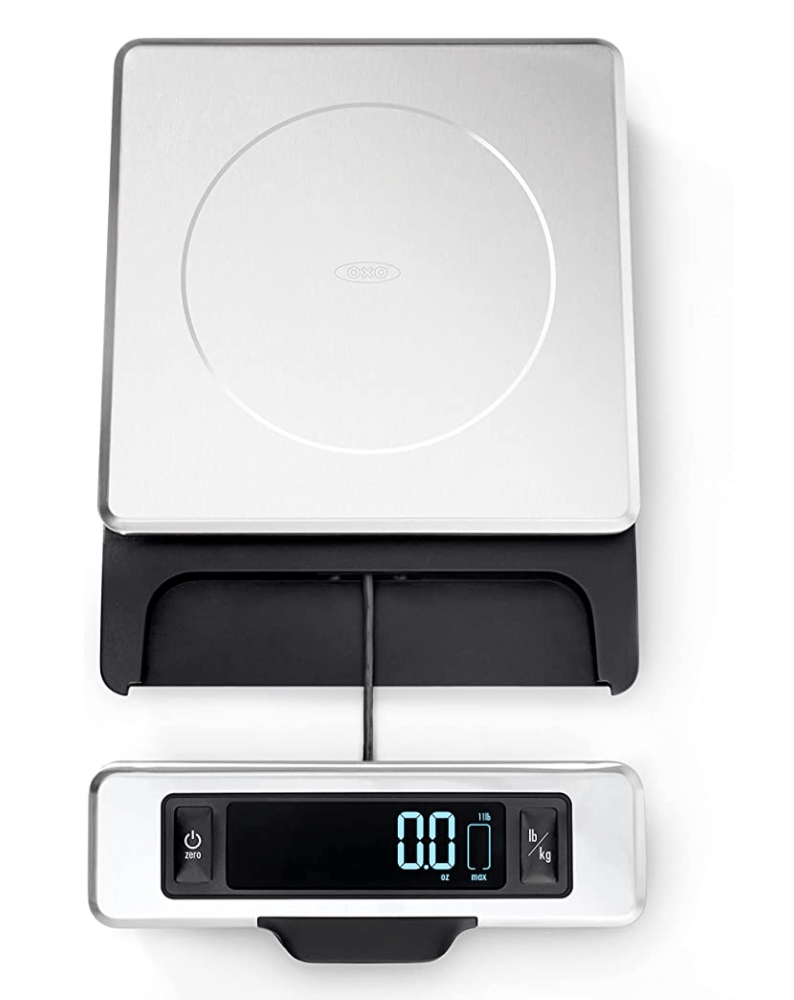 OXO Good Grips 11-Pound Stainless Steel Food Scale with Pull-Out Display