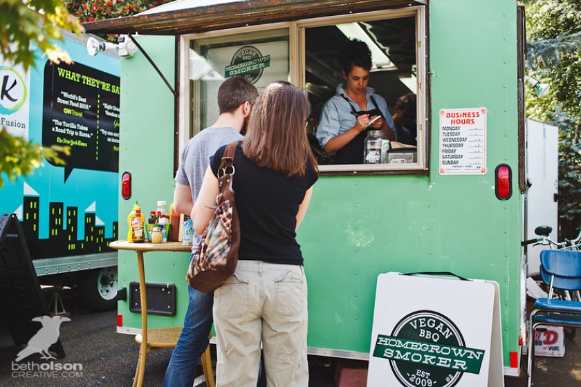homegrown smoker food cart