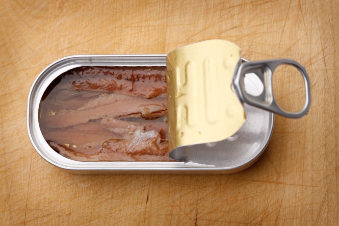 Canned Anchovies in Olive Oil