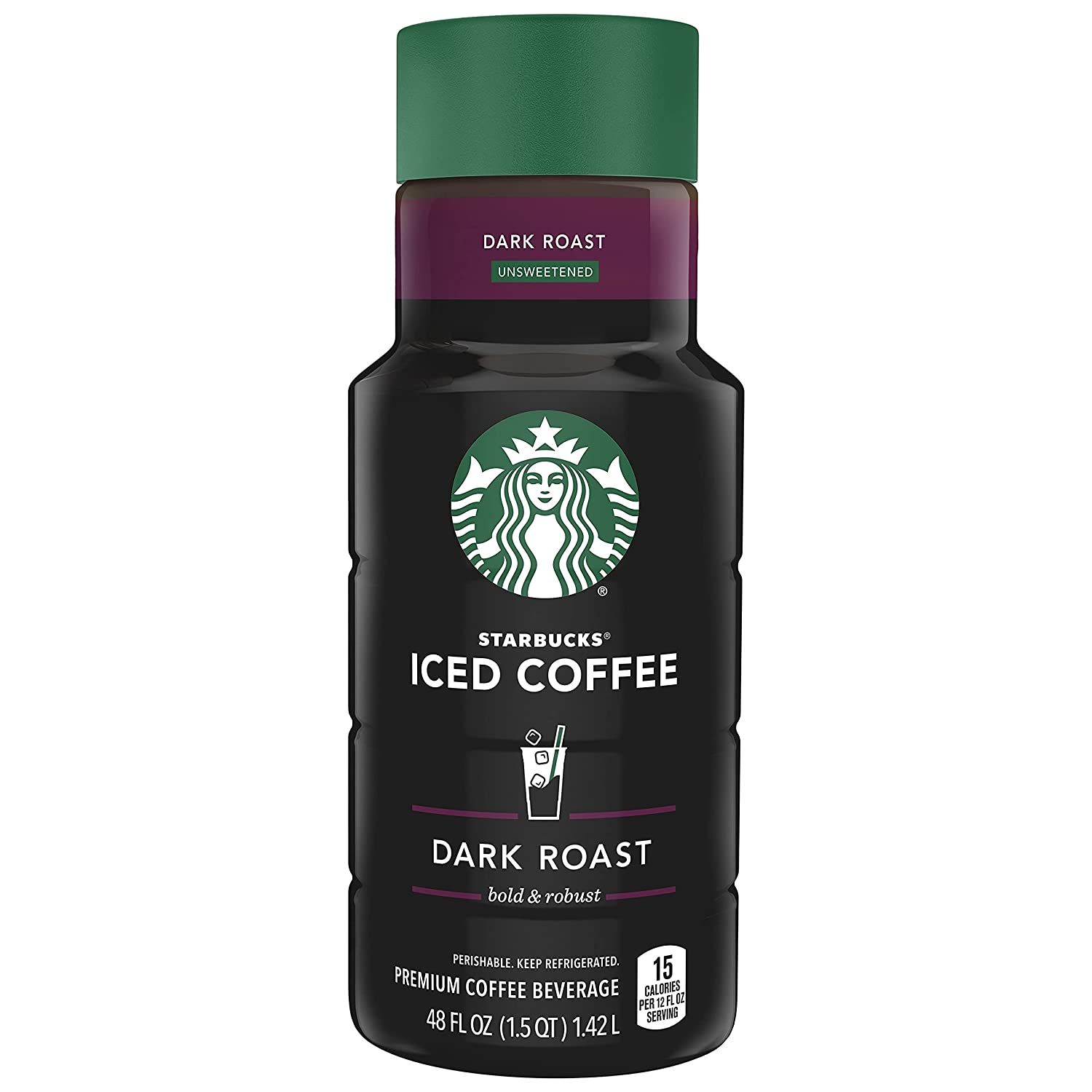 Starbucks, Dark Roast Iced Coffee, 48 fl oz. bottle