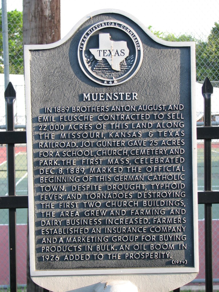 Muenster Texas Historical Marker