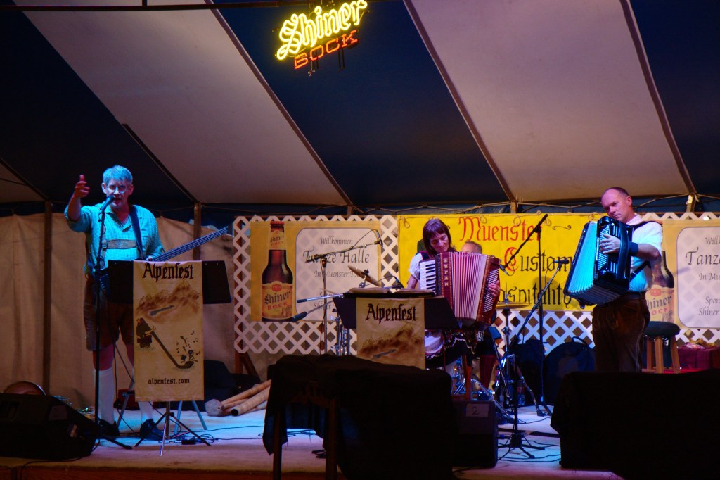 Band Playing at Alpenfest in Muenster Texas