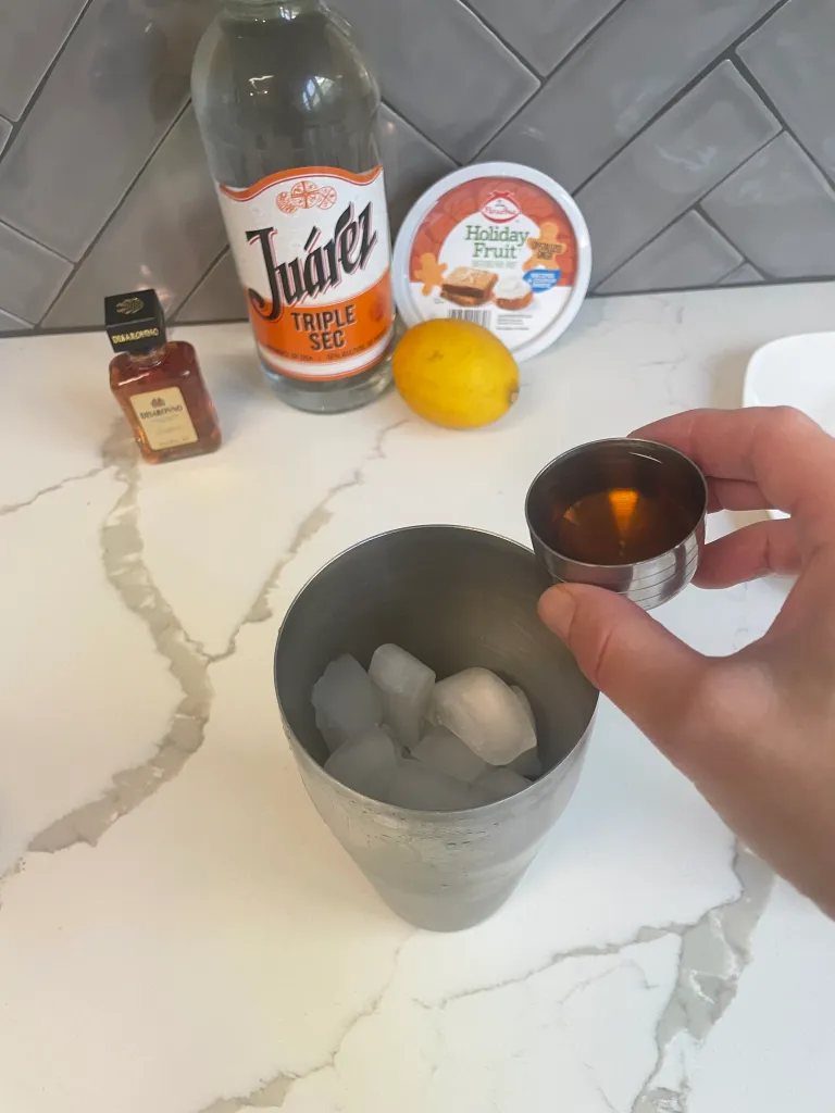 mixing cocktails