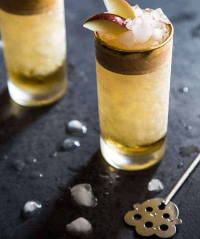 Apple Cider Swizzle Cocktail