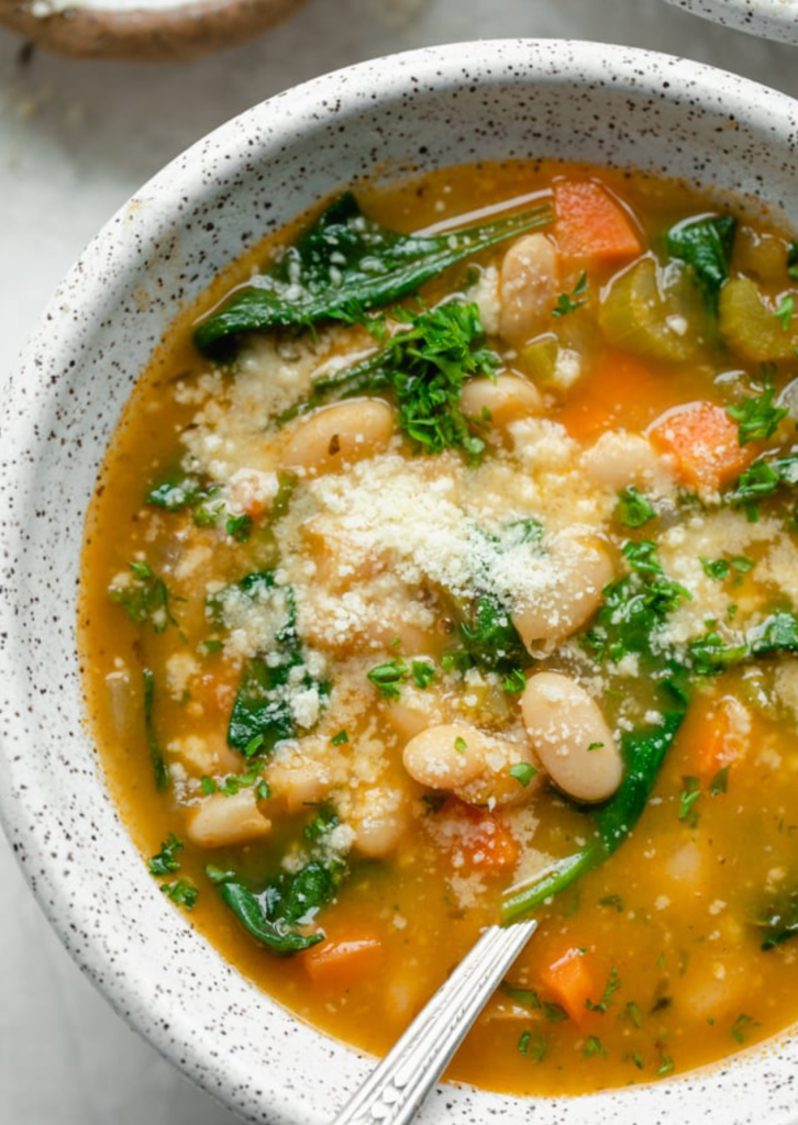 Mediterranean white bean soup