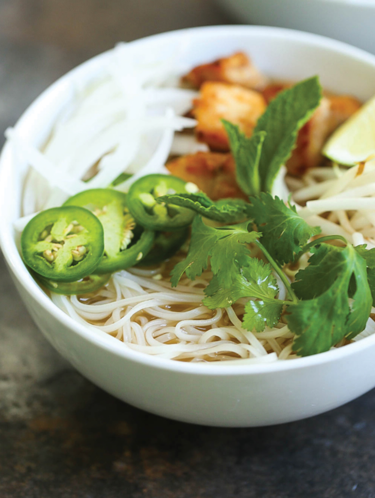 Cheater pho Asian noodle soup