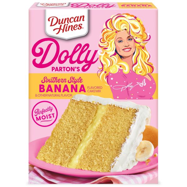 dolly parton banana cake mix