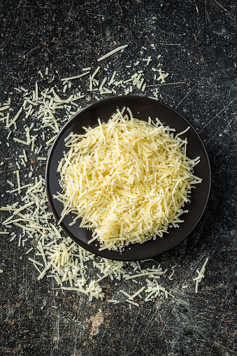 grated cheese. Parmesan cheese 