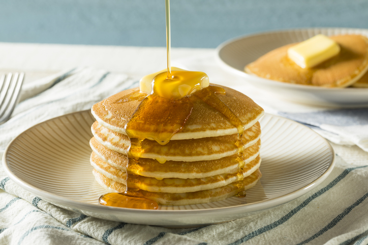 Sweet Homemade Stack of Pancakes