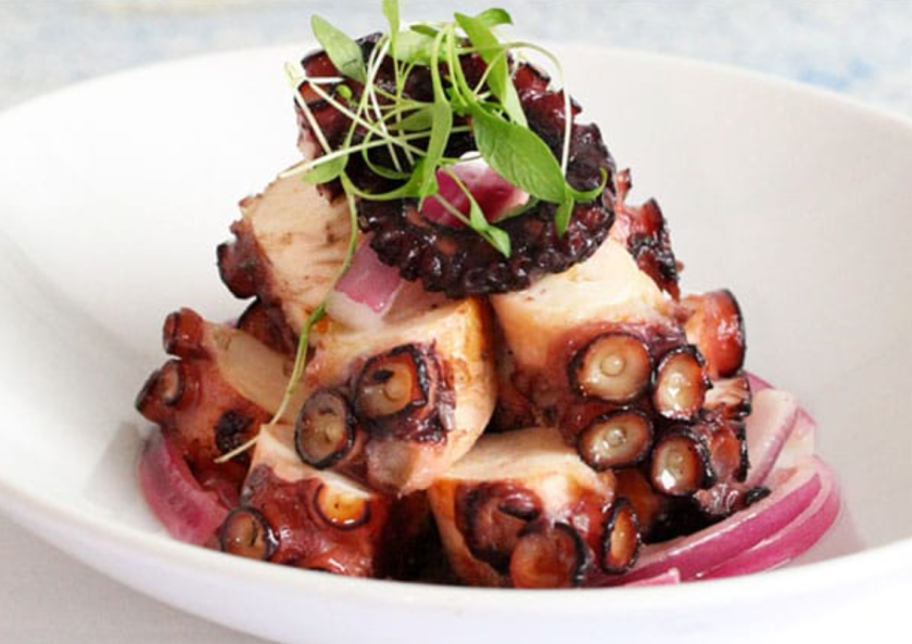 octopus dish at Kyma