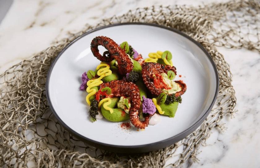 octopus dish at la mar
