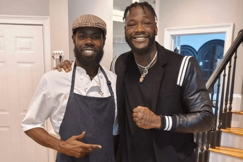 chef todd with Deontay Wilder