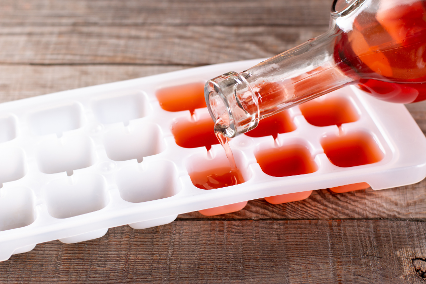 can i freeze wine in an icecube tray