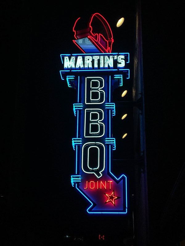 martin's bbq sign