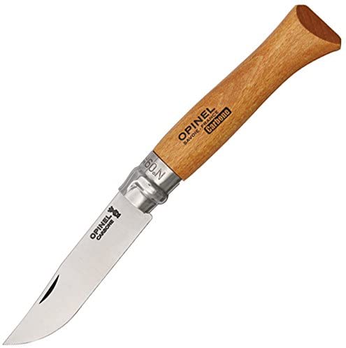 Opinel Knives 13090 4 3/4" VRN9 Carbon Steel Folding Knife