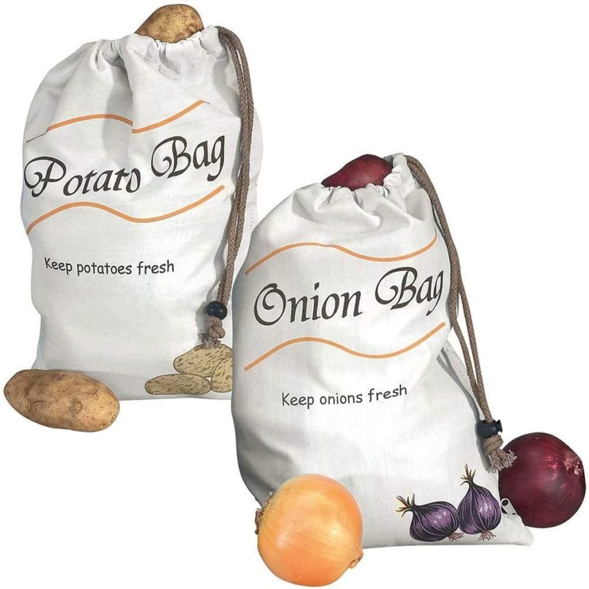 Miles Kimball Potato & Onion Sprout-Free Vegetable Storage Bags