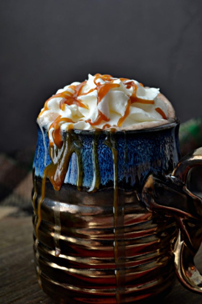 Caramel Irish Cream Hot Chocolate