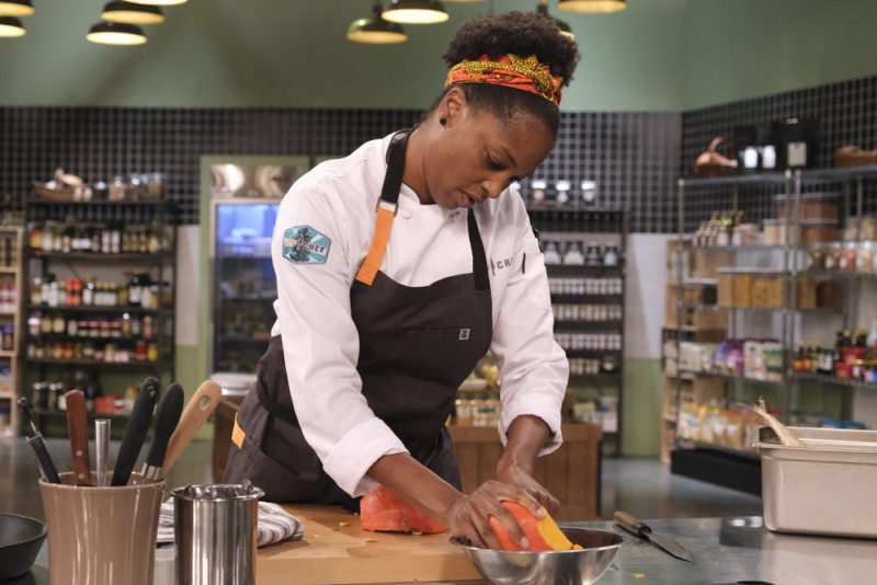 TOP CHEF — "The Cheesier The Better" Episode 1812 — Pictured: Dawn Burrell