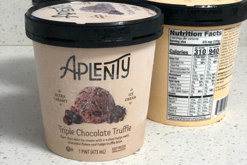 aplenty ice cream triple chocolate truffle