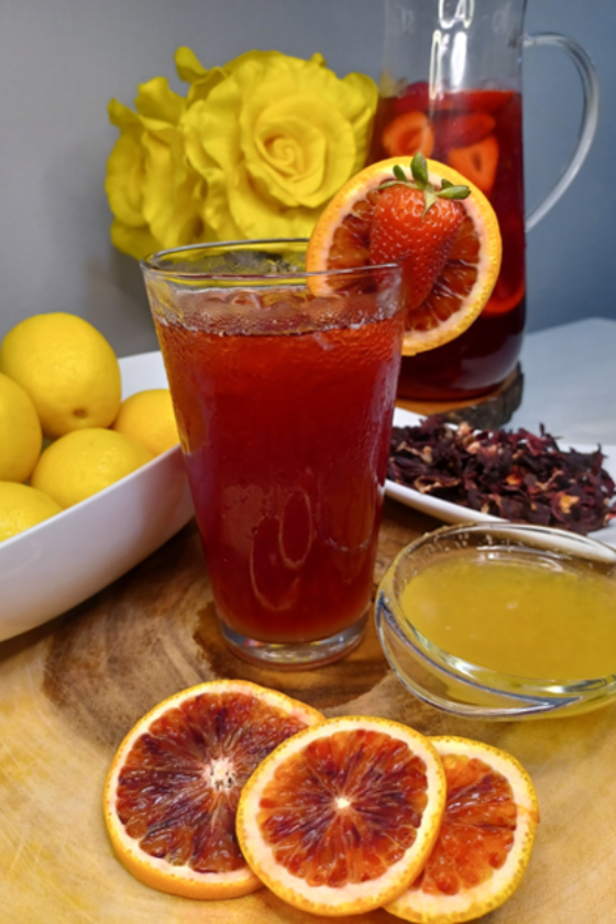 hibiscus lemon tea juneteenth menu