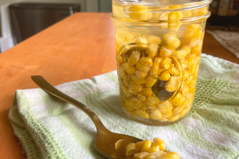 corn in jar
