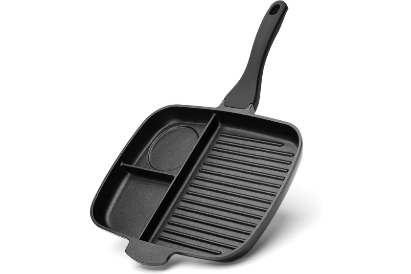 skillet with multiple compartments