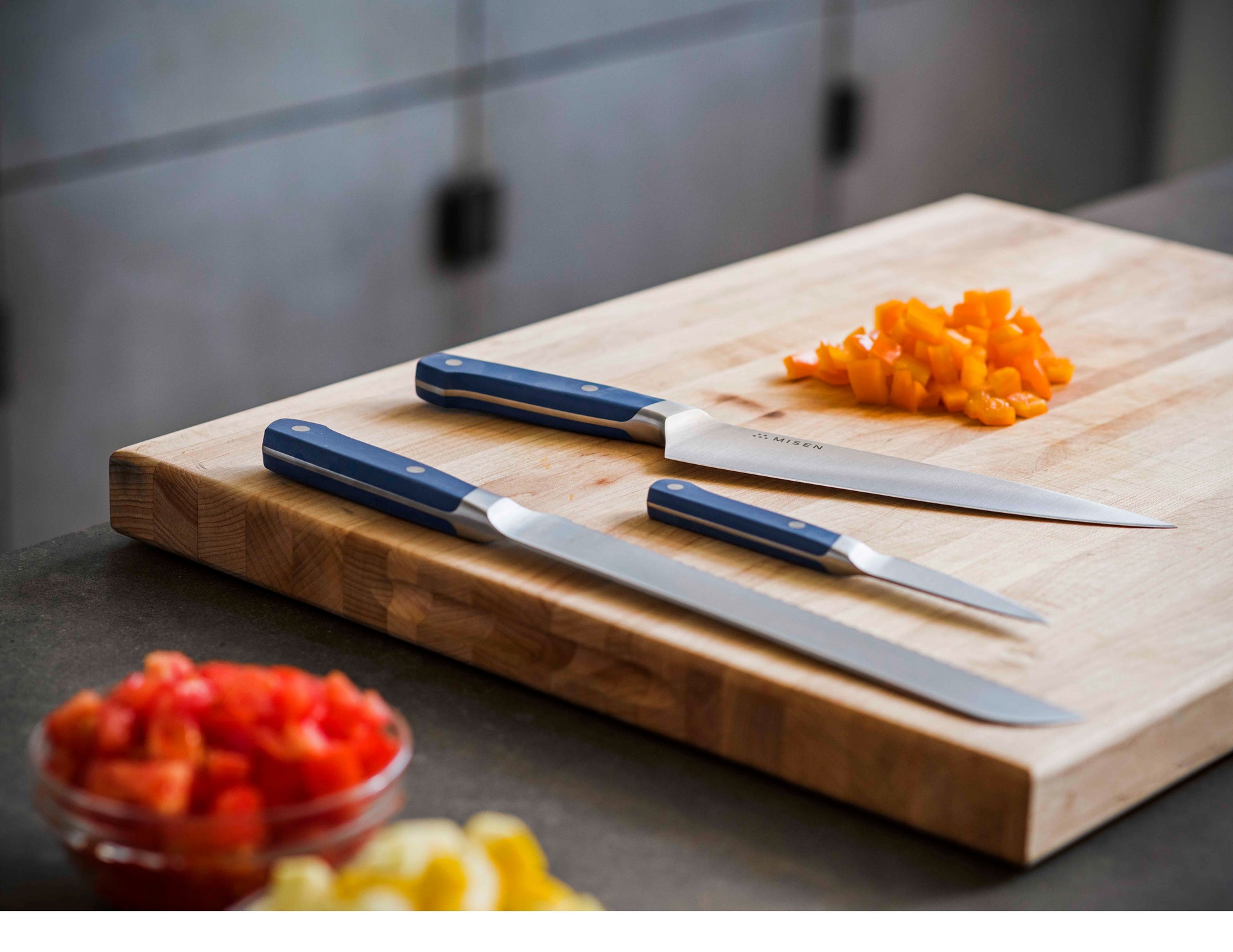  BRODARK Kitchen Knife Set with Block, Food Grade 15